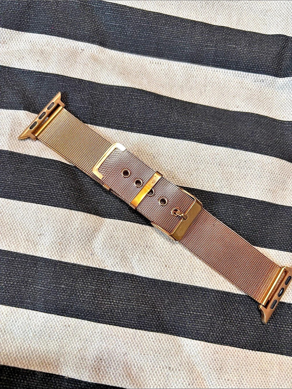 Gold-Tone Mesh Watch Band